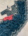 Lotus 5 JK Designer Silk Embroidery Party Wear Sarees Wholesale Clothing Suppliers In India
